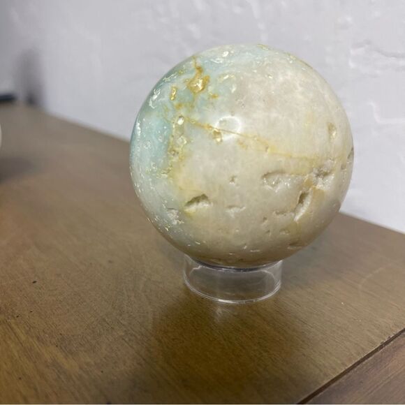 Crystal Droozy Agate Sphere - Picture 4 of 10